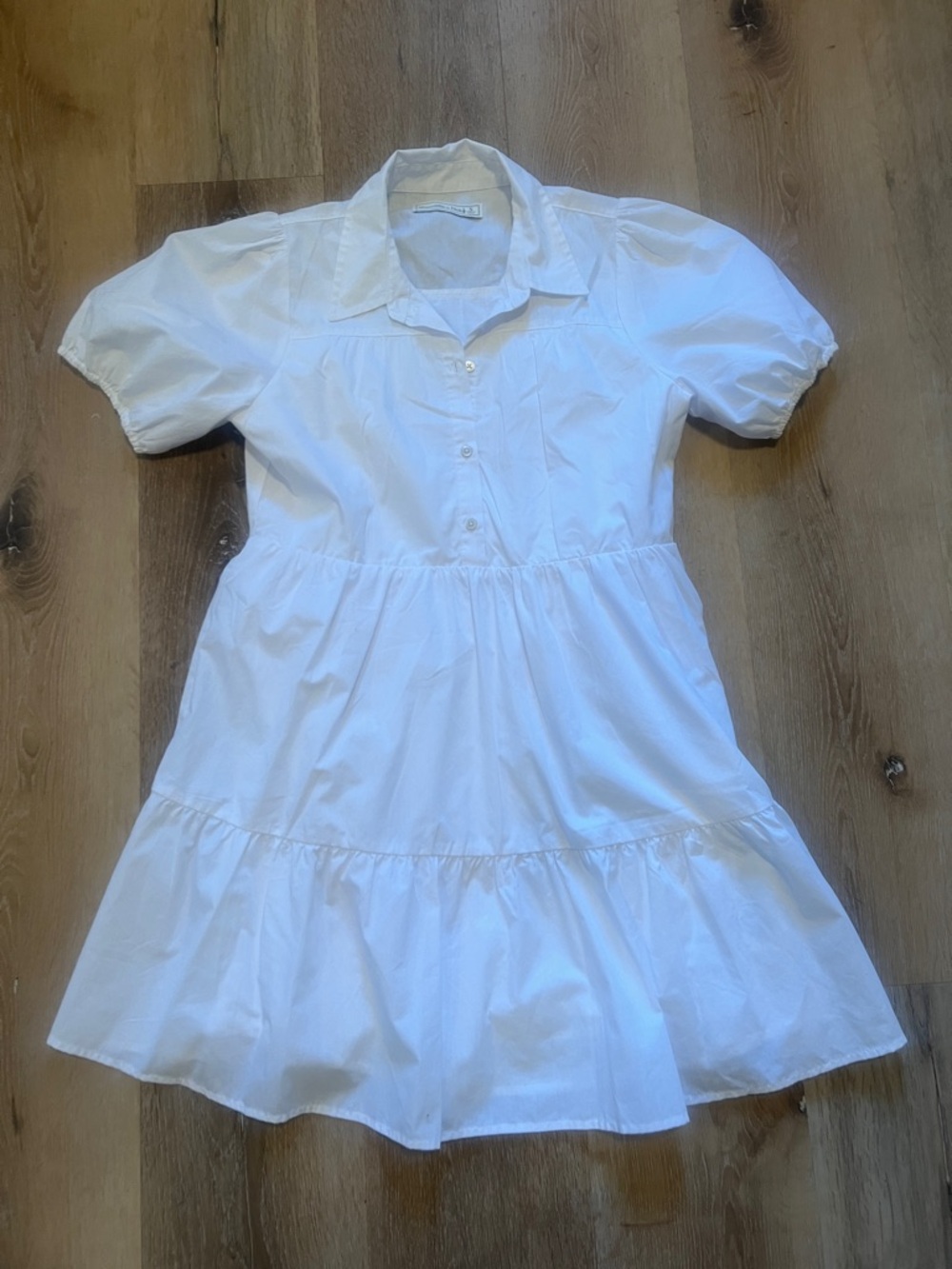 Abercrombie & Fitch Small White Dress puffy sleeves
